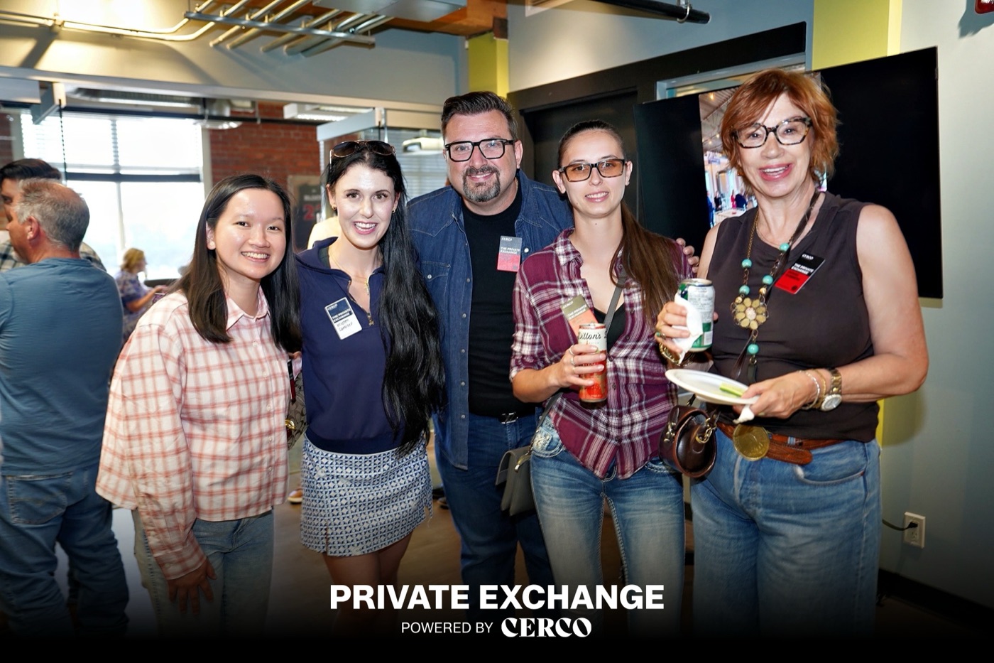 Danijel with guests at the Private Exchange Bloom Benefits Pre-Stampede event, June 2026
